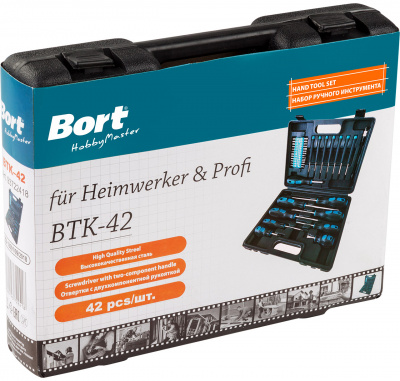 Набор отверток Bort BTK-42 (42 предмета) (93722418)