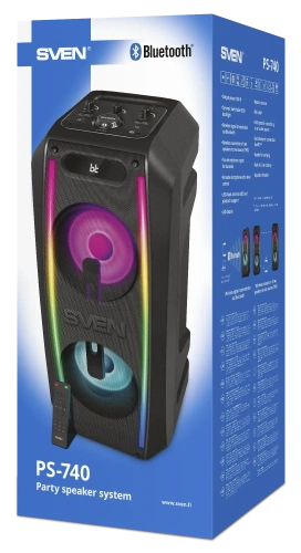 Колонка для вечеринок SVEN PS-740 — фото, купить в Минске с доставкой по Беларуси — 360shop.by