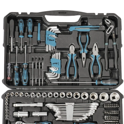 Универсальный набор инструментов Bort BTK-150 (150 предметов) (93418484) — фото, купить в Минске с доставкой по Беларуси — 360shop.by