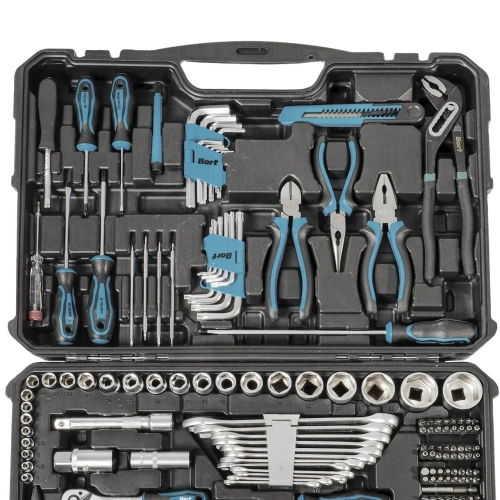 Универсальный набор инструментов Bort BTK-150 (150 предметов) (93418484) — фото, купить в Минске с доставкой по Беларуси — 360shop.by