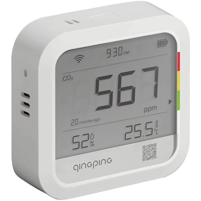 Монитор качества воздуха Qingping CO2 & Temp & RH Monitor (CGP22C) — фото, купить в Минске с доставкой по Беларуси — 360shop.by