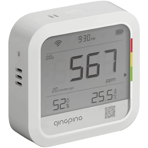 Монитор качества воздуха Qingping CO2 & Temp & RH Monitor (CGP22C) — фото, купить в Минске с доставкой по Беларуси — 360shop.by