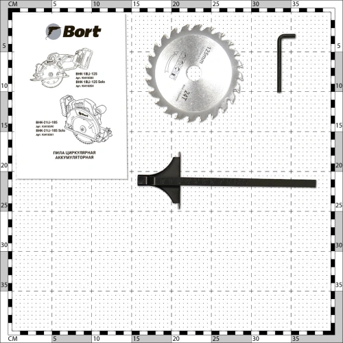 Циркулярная пила аккумуляторная Bort BHK-18Li-125 Solo (без АКБ) (93418354) — фото, купить в Минске с доставкой по Беларуси — 360shop.by