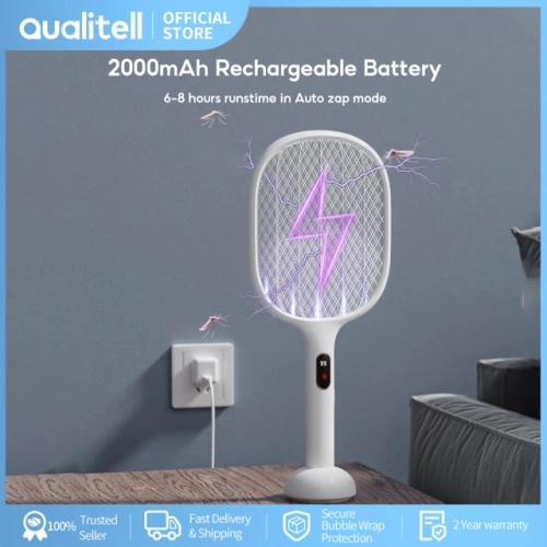 Электрическая мухобойка Qualitell Smart Digital Electric Fly Swatte S1 Pro (ZSS210903) — фото, купить в Минске с доставкой по Беларуси — 360shop.by