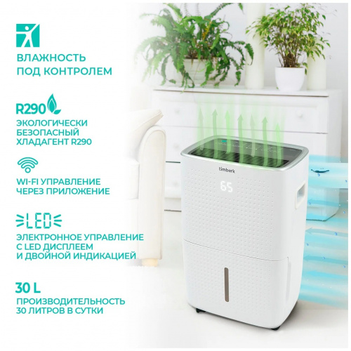 Осушитель воздуха Timberk Dry Expert Pro (T-DH30-P57WF)