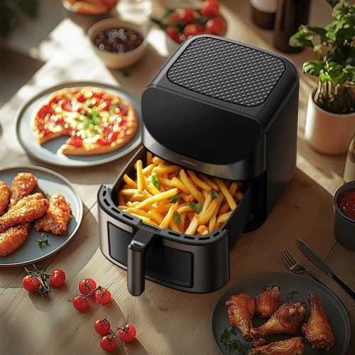 Аэрогриль Deerma DEM-KZ150W — фото, купить в Минске с доставкой по Беларуси — 360shop.by