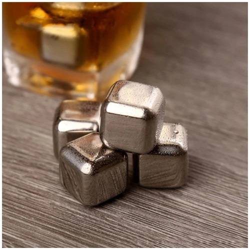 Охлаждающие камни для напитков Circle Joy Stainless Steel Ice Cubes (CJ-BK03) — фото, купить в Минске с доставкой по Беларуси — 360shop.by