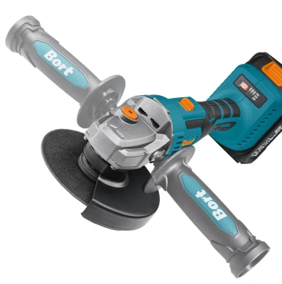 Угловая шлифмашина (болгарка) Bort BWS-21Li (с 2-мя АКБ, кейс) (93413571) — фото, купить в Минске с доставкой по Беларуси — 360shop.by
