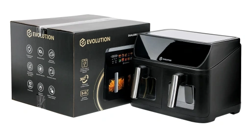 Аэрогриль Evolution AIRO 10400ТW Dual — фото, купить в Минске с доставкой по Беларуси — 360shop.by