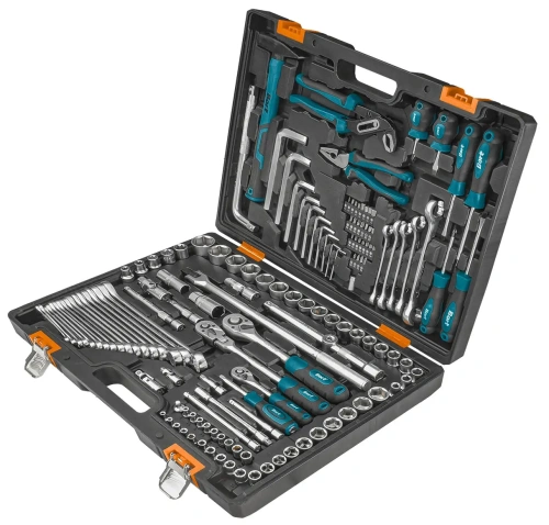 Универсальный набор инструментов Bort BTK-142U (142 предмета) (93418705) — фото, купить в Минске с доставкой по Беларуси — 360shop.by