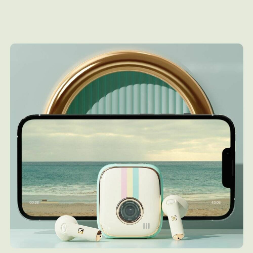 Наушники Rock Retro Style TWS Earphone Camera — фото, купить в Минске с доставкой по Беларуси — 360shop.by