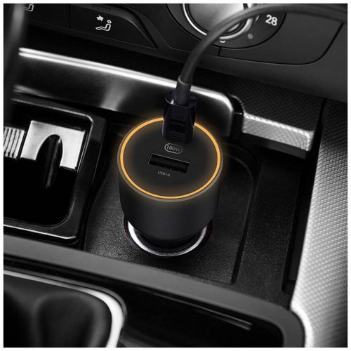 Автомобильное зарядное устройство Xiaomi Mi Car Charger 100W (CC07ZM) — фото, купить в Минске с доставкой по Беларуси — 360shop.by
