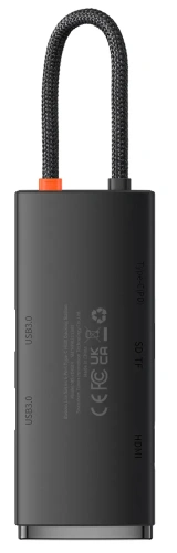 Док-станция Baseus Lite Series 6-Port Type-C HUB Docking Station (WKQX050101) — фото, купить в Минске с доставкой по Беларуси — 360shop.by