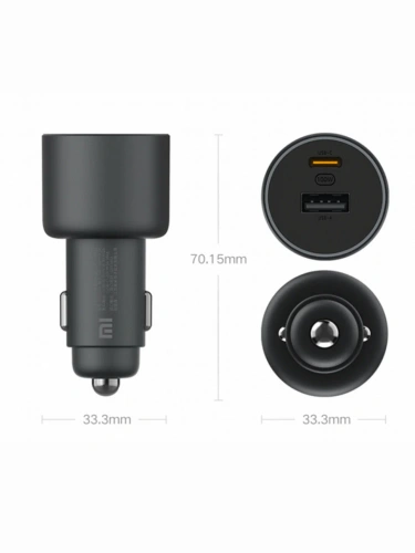 Автомобильное зарядное устройство Xiaomi Mi Car Charger 100W (CC07ZM) — фото, купить в Минске с доставкой по Беларуси — 360shop.by