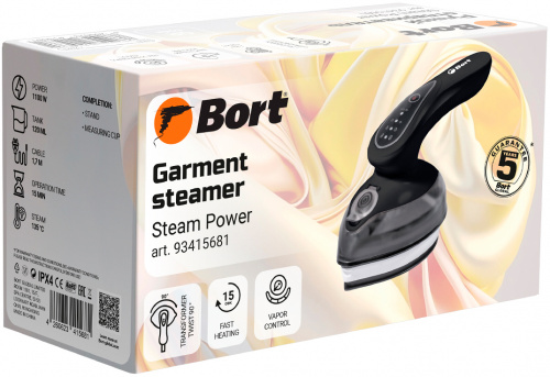 Отпариватель Bort Steam Power (93415681) — фото, купить в Минске с доставкой по Беларуси — 360shop.by