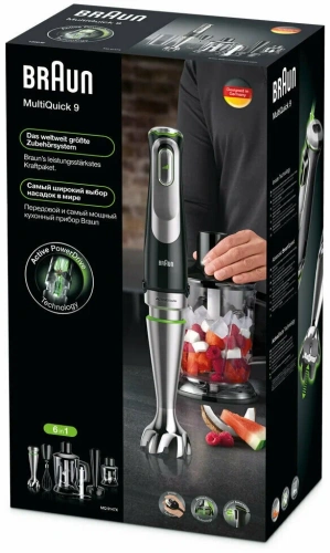 Блендер погружной Braun MQ 9147 X — фото, купить в Минске с доставкой по Беларуси — 360shop.by