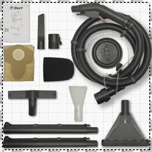 Пылесос строительный Bort BAX-500E (93418095) — фото, купить в Минске с доставкой по Беларуси — 360shop.by