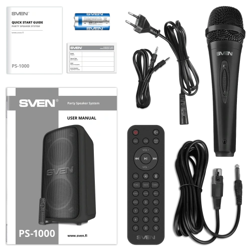 Колонка для вечеринок SVEN PS-1000 — фото, купить в Минске с доставкой по Беларуси — 360shop.by