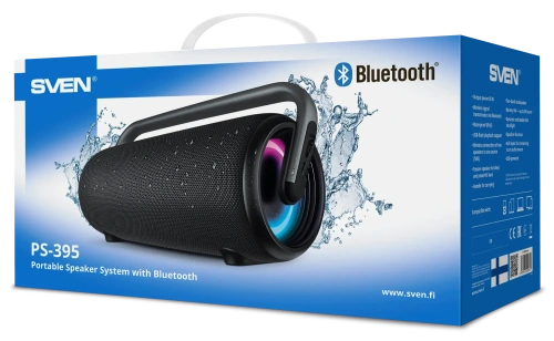 Портативная колонка SVEN PS-395 — фото, купить в Минске с доставкой по Беларуси — 360shop.by