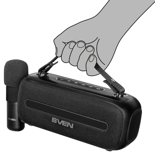 Портативная колонка SVEN PS-255 — фото, купить в Минске с доставкой по Беларуси — 360shop.by