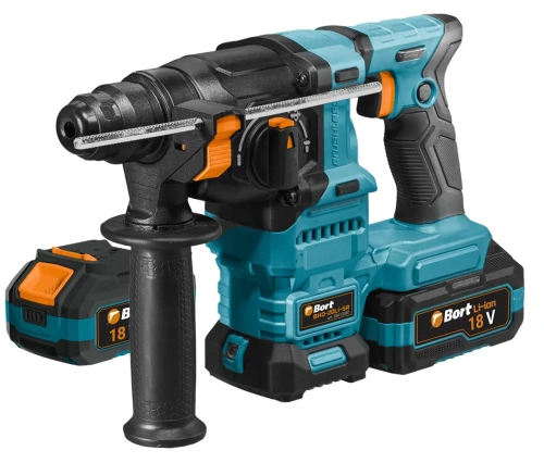 Перфоратор Bort BHD-20Li-SR (с 2-мя АКБ, кейс) (93413380) — фото, купить в Минске с доставкой по Беларуси — 360shop.by