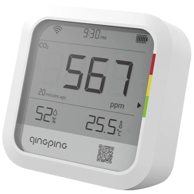 Монитор качества воздуха Qingping CO2 & Temp & RH Monitor (CGP22C) — фото, купить в Минске с доставкой по Беларуси — 360shop.by