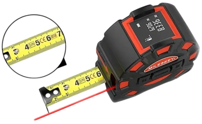Лазерная рулетка Mileseey DT11 Laser Tape Measurer 2-in-1 — фото, купить в Минске с доставкой по Беларуси — 360shop.by
