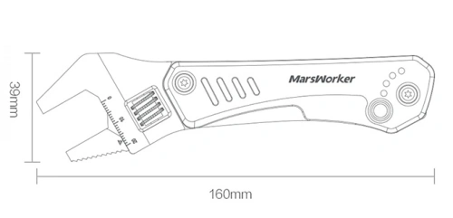 Мультитул MarsWorker Multifunction Wrench (MSHW001) — фото, купить в Минске с доставкой по Беларуси — 360shop.by