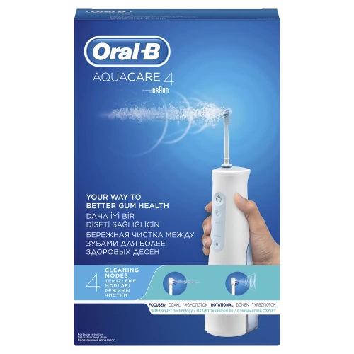 Ирригатор портативный Braun Oral-B Aquacare 4 Pro-Expert (MDH20.016.2) — фото, купить в Минске с доставкой по Беларуси — 360shop.by
