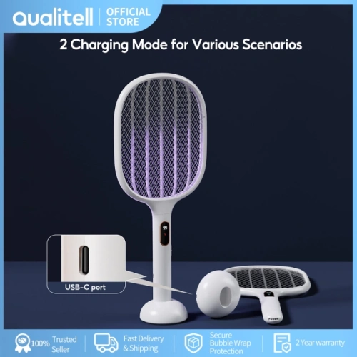 Электрическая мухобойка Qualitell Smart Digital Electric Fly Swatte S1 Pro (ZSS210903) — фото, купить в Минске с доставкой по Беларуси — 360shop.by
