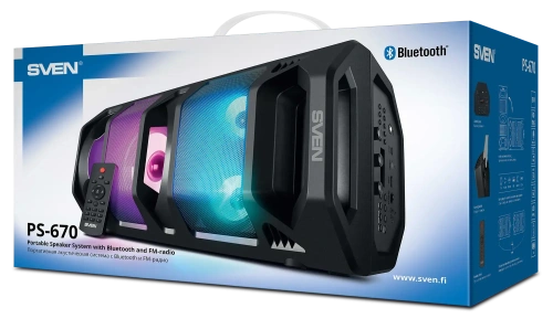 Колонка для вечеринок SVEN PS-670 — фото, купить в Минске с доставкой по Беларуси — 360shop.by