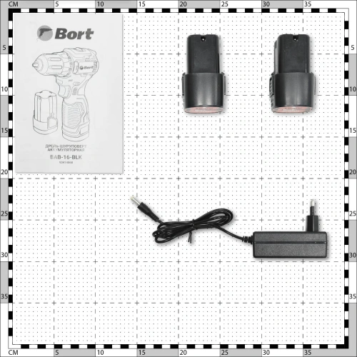 Дрель-шуруповерт аккумуляторная Bort BAB-16-BLK (с 2-мя АКБ, кейс) (93414868) — фото, купить в Минске с доставкой по Беларуси — 360shop.by
