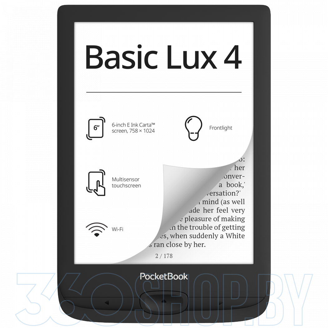 Электронная книга PocketBook 618 Basic Lux 4 — купить в Минске недорого,  цена в интернет-магазине 360shop.by