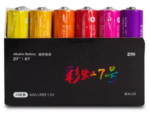 Батарейка ZMI Rainbow ZI7 AAA 24 шт. AA724 Colors — фото, купить в Минске с доставкой по Беларуси — 360shop.by