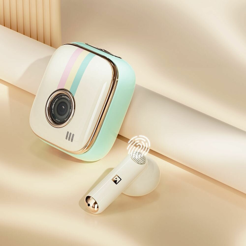 Наушники Rock Retro Style TWS Earphone Camera — фото, купить в Минске с доставкой по Беларуси — 360shop.by