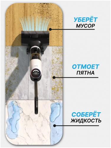 Вертикальный моющий пылесос Lydsto Dry and Wet Vaccum Cleaner W1