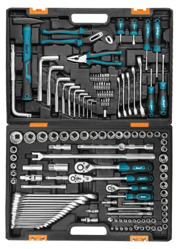 Универсальный набор инструментов Bort BTK-142U (142 предмета) (93418705) — фото, купить в Минске с доставкой по Беларуси — 360shop.by