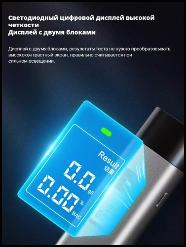 Алкотестер Hydsto Alcohol Tester T1 (YM-JJCSY01) — фото, купить в Минске с доставкой по Беларуси — 360shop.by