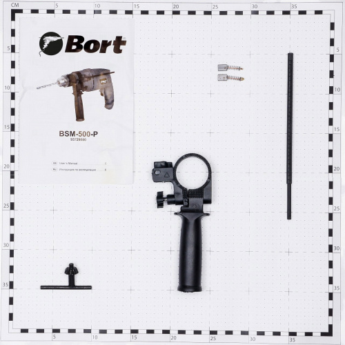 Ударная дрель сетевая Bort BSM-500-P (93729080)