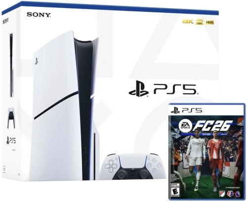 Игровая приставка Sony PlayStation 5 (PS5) Slim + FC 26 (FIFA 26) – фото, купить в Минске с доставкой по Беларуси – 360shop.by