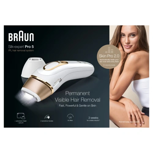 Фотоэпилятор Braun Silk-expert Pro 5 PL5140 — фото, купить в Минске с доставкой по Беларуси — 360shop.by