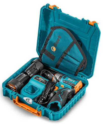 Дрель-шуруповерт аккумуляторная Bort BAB-16U (с 2-мя АКБ, кейс) (93414882) — фото, купить в Минске с доставкой по Беларуси — 360shop.by