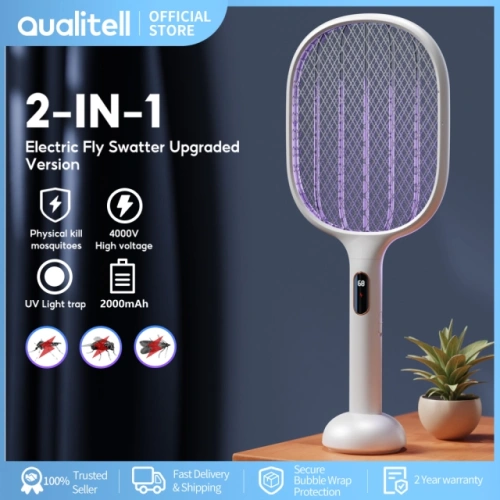 Электрическая мухобойка Qualitell Smart Digital Electric Fly Swatte S1 Pro (ZSS210903) — фото, купить в Минске с доставкой по Беларуси — 360shop.by