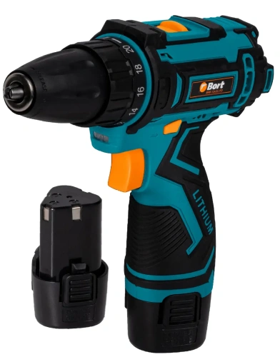 Дрель-шуруповерт аккумуляторная Bort BAB-12x2Li-FD (с 2-мя АКБ) (93413151) — фото, купить в Минске с доставкой по Беларуси — 360shop.by