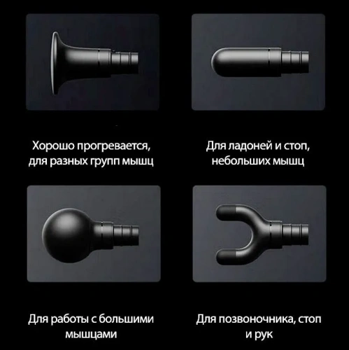 Перкуссионный массажер Xiaomi Mijia Fascia Gun 2 (MJJMQ05-ZJ) — фото, купить в Минске с доставкой по Беларуси — 360shop.by