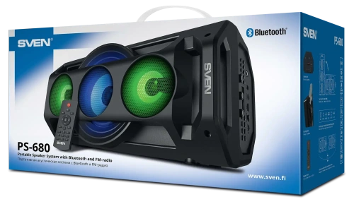 Колонка для вечеринок SVEN PS-680 — фото, купить в Минске с доставкой по Беларуси — 360shop.by