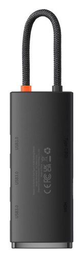 Док-станция Baseus Lite Series 5-Port Type-C HUB Docking Station (WKQX040001) — фото, купить в Минске с доставкой по Беларуси — 360shop.by