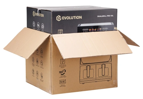 Аэрогриль Evolution AIRO 10400ТW Dual — фото, купить в Минске с доставкой по Беларуси — 360shop.by