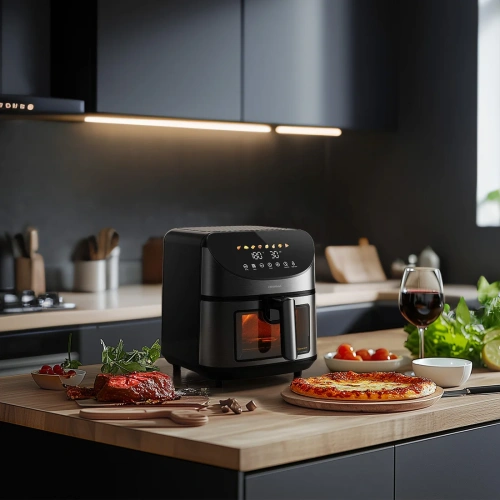 Аэрогриль Deerma DEM-KZ150W — фото, купить в Минске с доставкой по Беларуси — 360shop.by