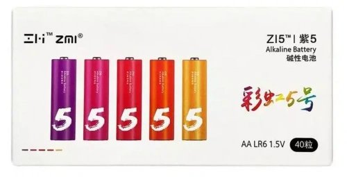 Батарейки ZMI Rainbow ZI5 AA 40 шт. Colors — фото, купить в Минске с доставкой по Беларуси — 360shop.by